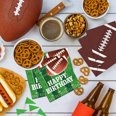 LINHAXM football balloons adding color to tailgate or viewing party