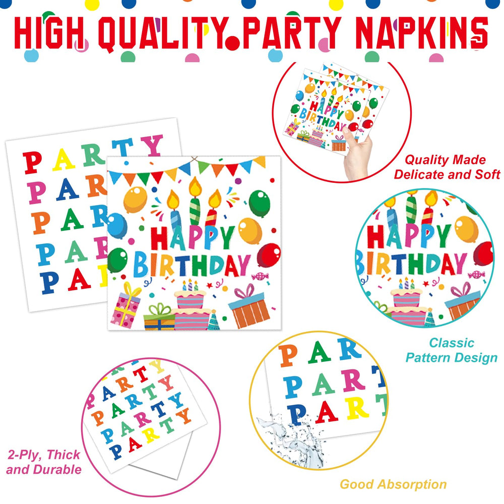 LINHAXM colorful dots napkins add festive texture to the table
