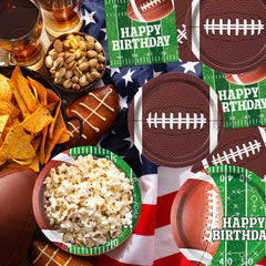 LINHAXM touchdown banner elevating game-day party space