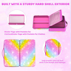 LININYHAO doll case portable handle makes it easy to carry on trips