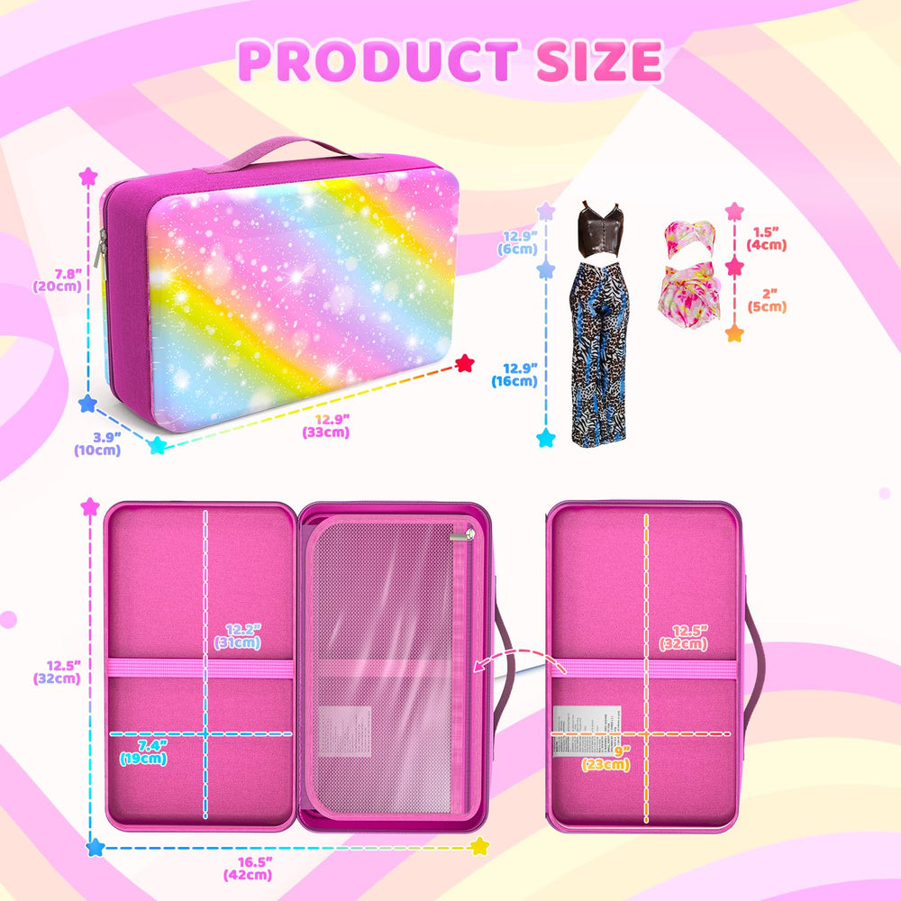 LININYHAO doll case lipstick-print design adds playful style for travel