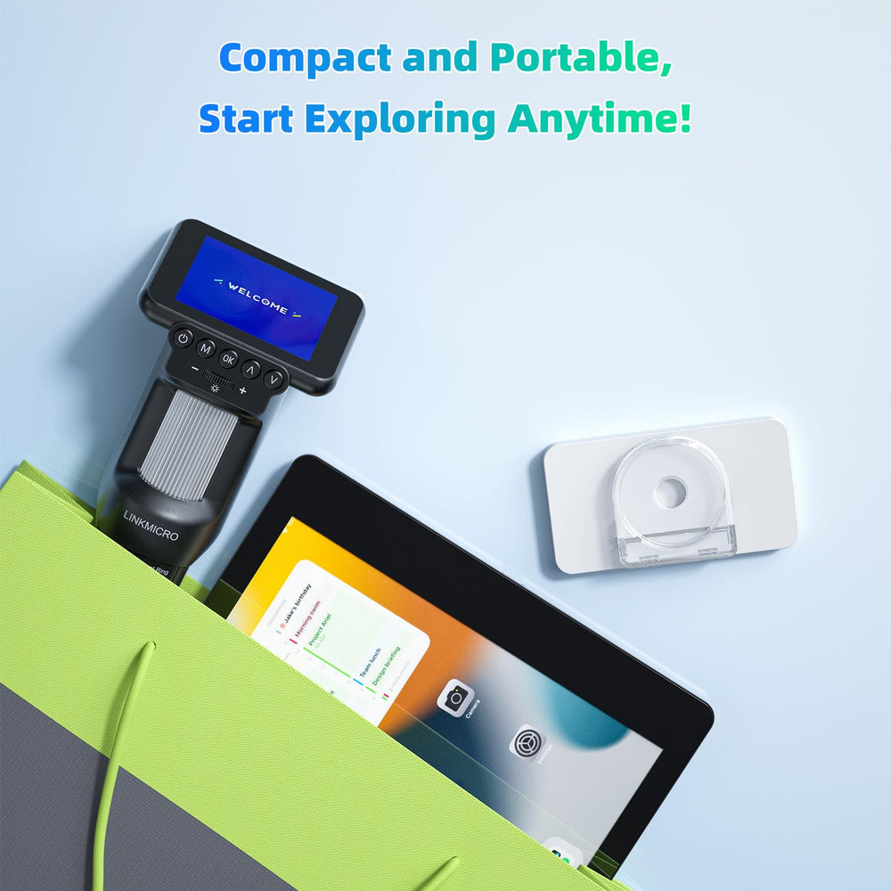 One-button photo capture simplifies documenting discoveries.