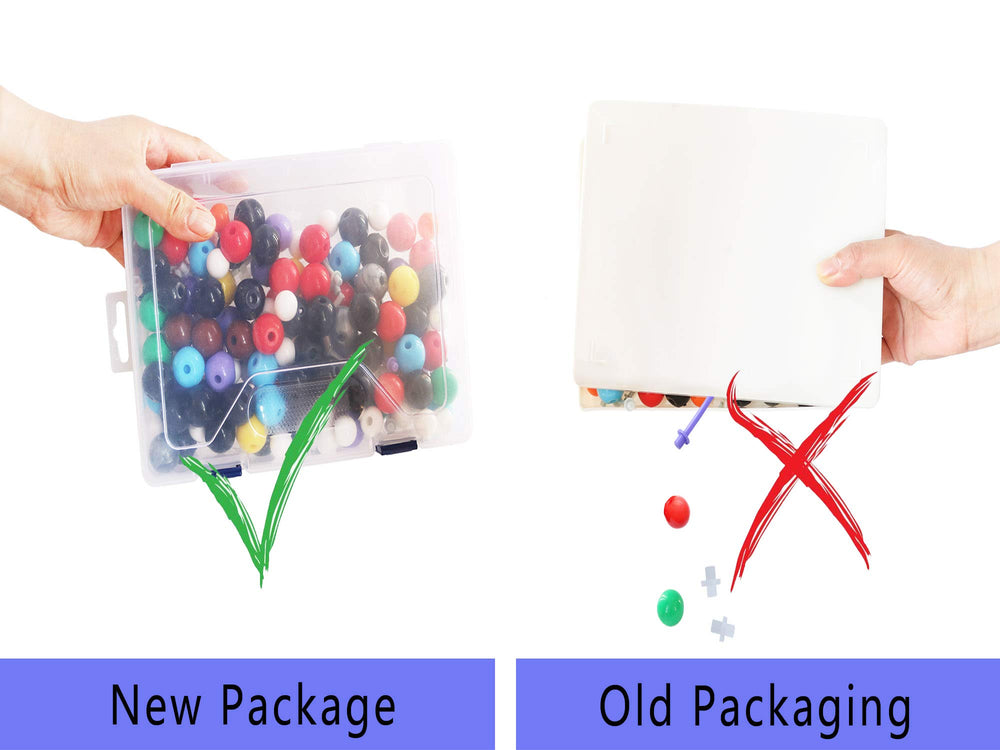 Linktor Space-filling model presents realistic molecular sizes for tactile study.