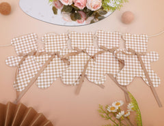 LINLULU satin bow accents add soft, tactile detail.