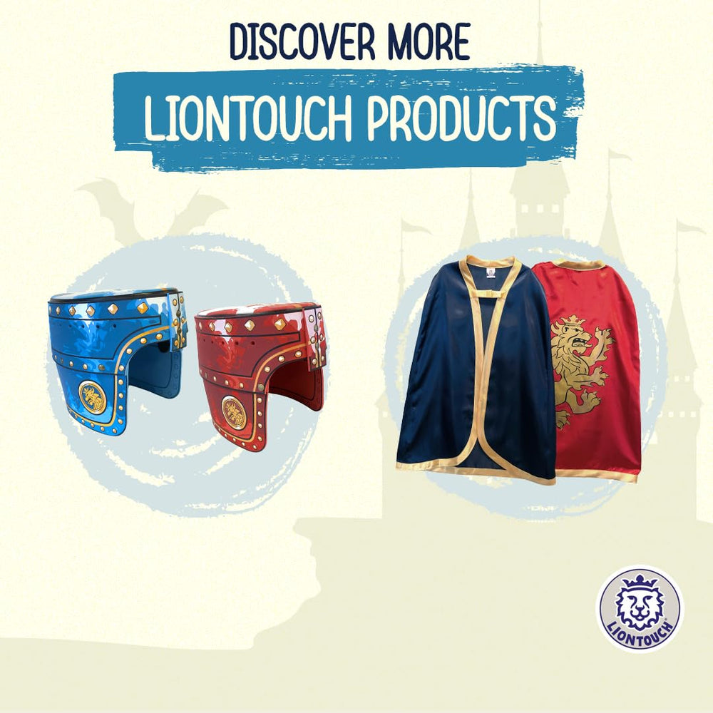 Liontouch Noble Knight playtime blue captures kids in imaginative training