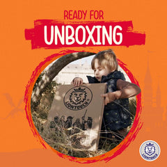 Liontouch foam safety label highlights safe play for kids during adventures.
