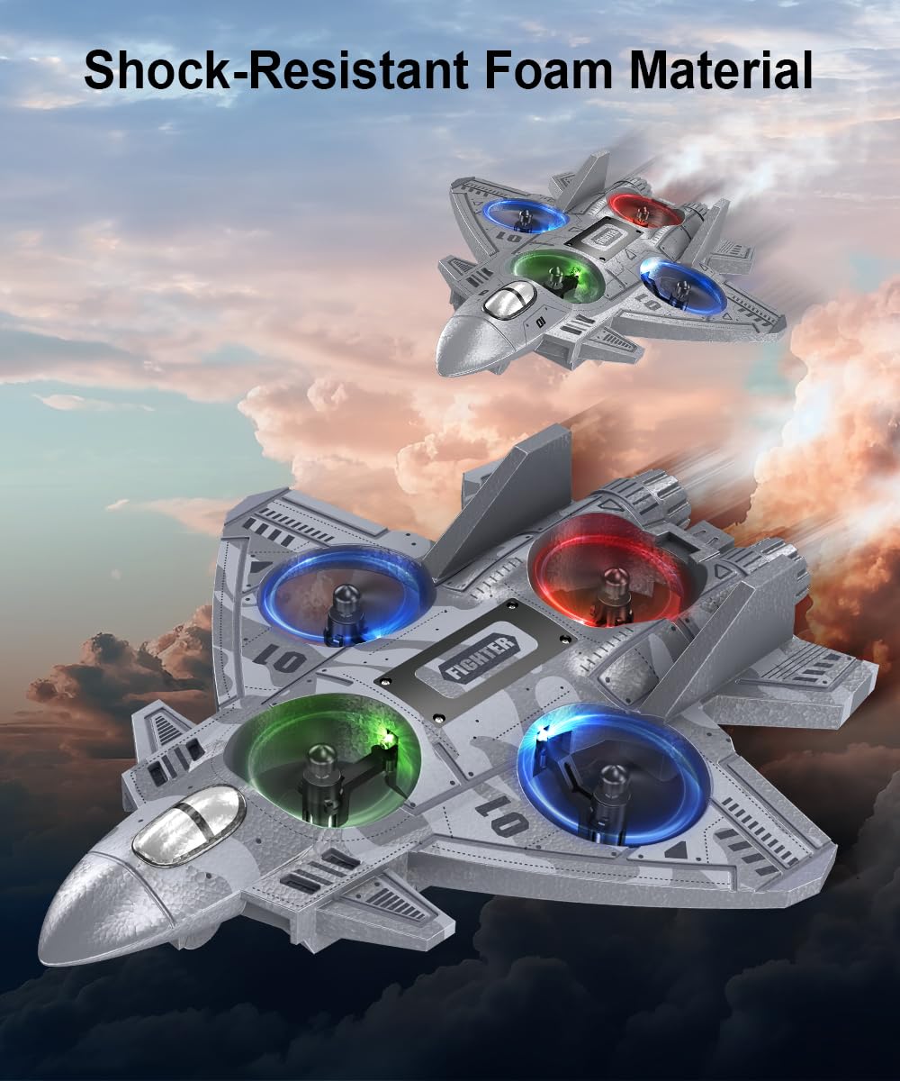Liorbrix foam RC plane packaging with included accessories overview.
