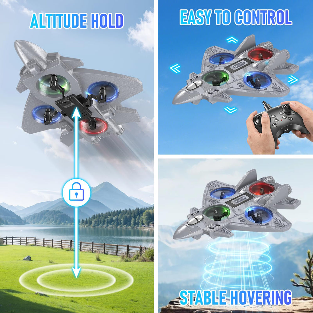 Liorbrix RC plane takeoff and landing made easy with one-button control.