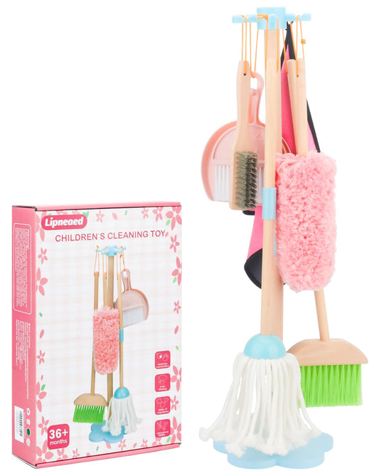 Lipneaed Kids Cleaning Set toddler broom for young helpers and pretend play