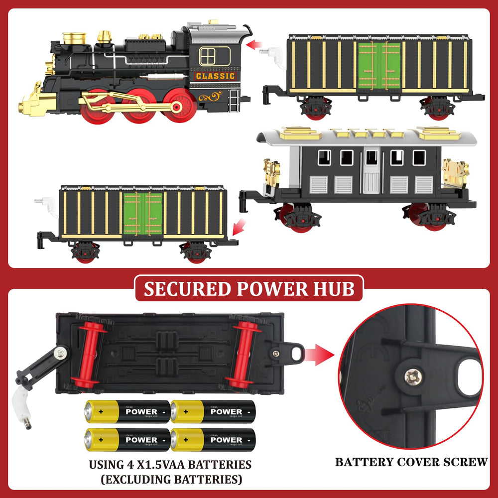 Lipneaed train set cargo carriage supporting creative logistics and storytelling.