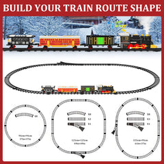 Lipneaed train set curved track enabling smooth looping for steady trains.
