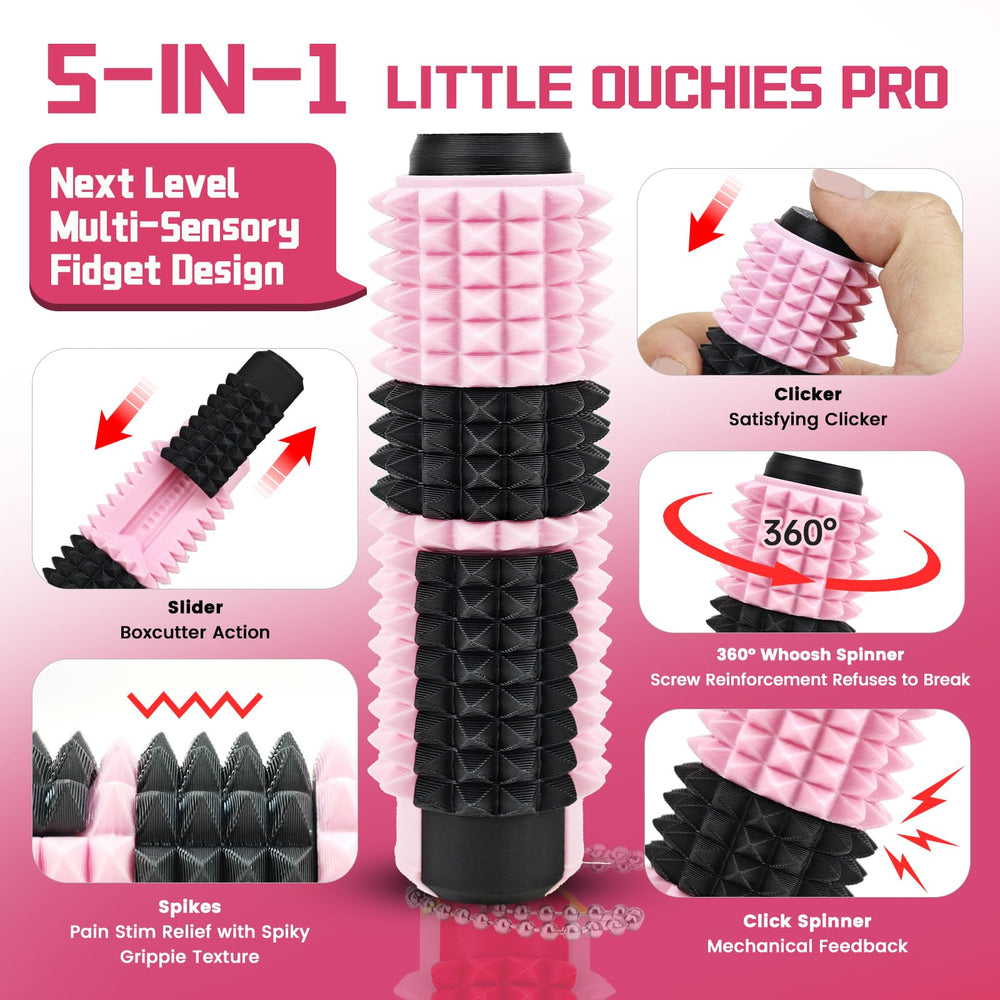 Lisgicabin Little Ouchies close-up of deep spike grip for sensory input