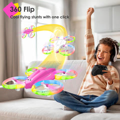 Lisoco pink beginner-friendly RC drone for easy, confident flights