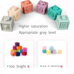 Litand safe material blocks sized for tiny hands and safe exploration.