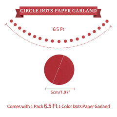 LITAUS red paper garland for cohesive wall decor and festive framing.