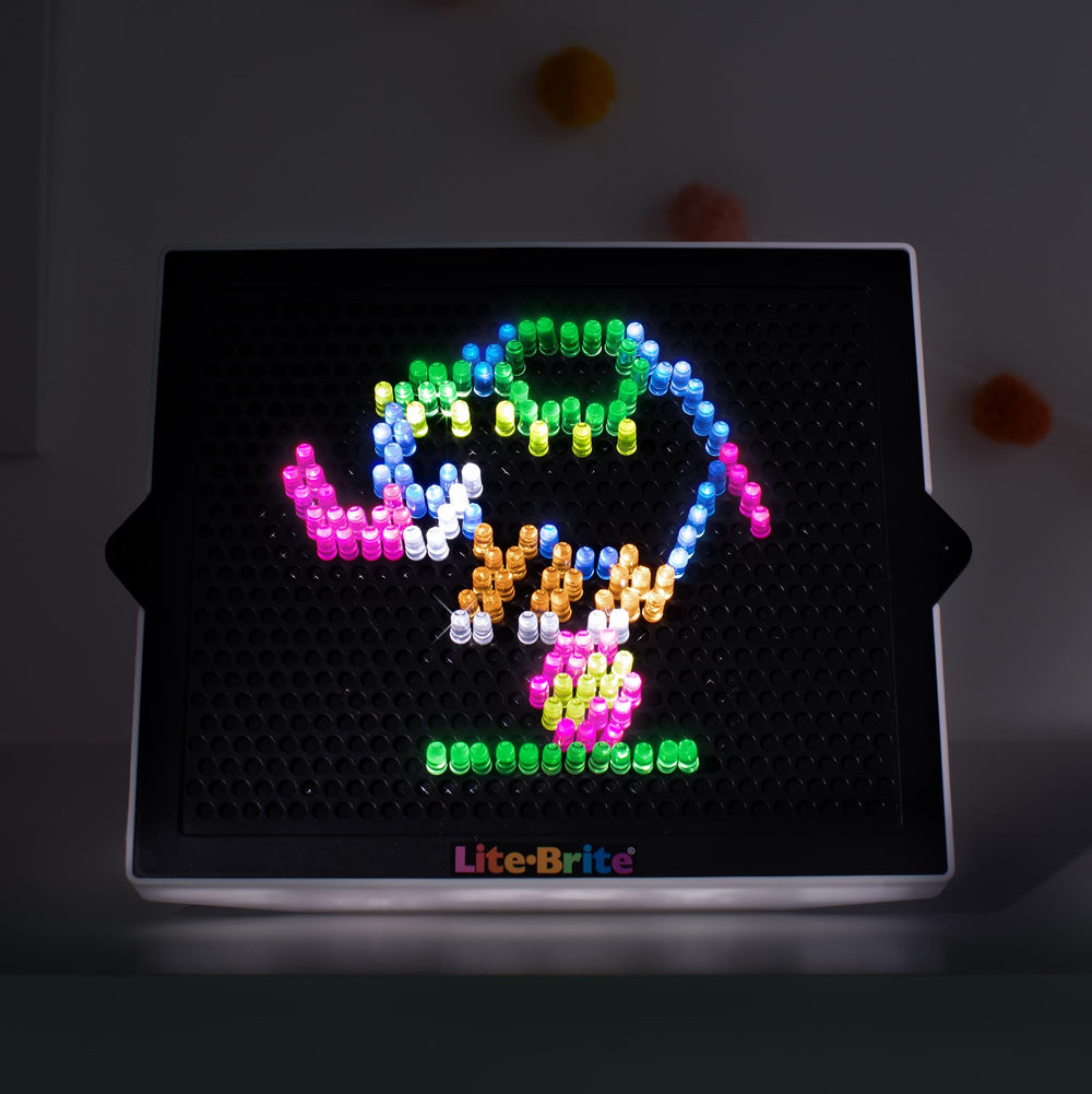 Lite-Brite Classic on-the-go use ideal for car rides and quiet time.