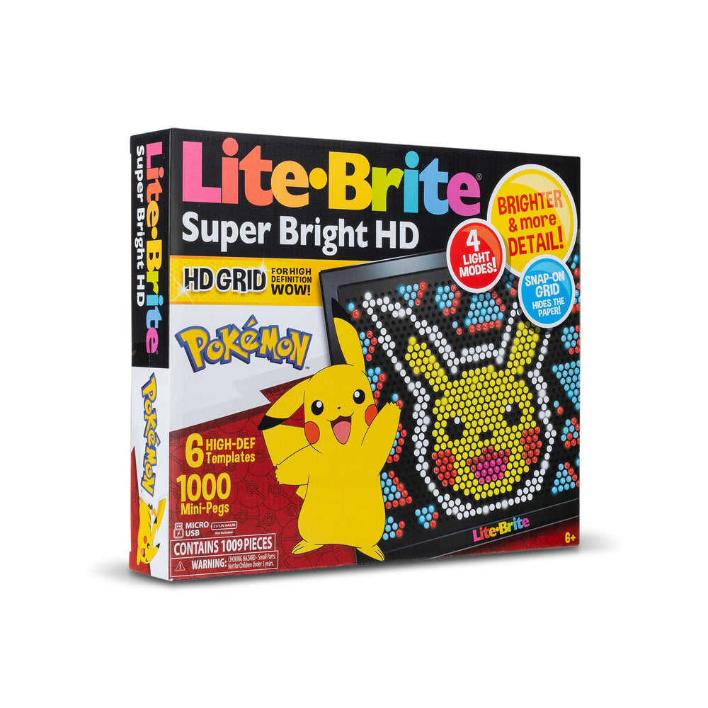 Lite Brite Super Bright HD Pokemon Edition Creative Play encourages storytelling and design