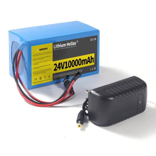Lithium Hellas 24V 10Ah battery pack, compact and portable for DIY projects
