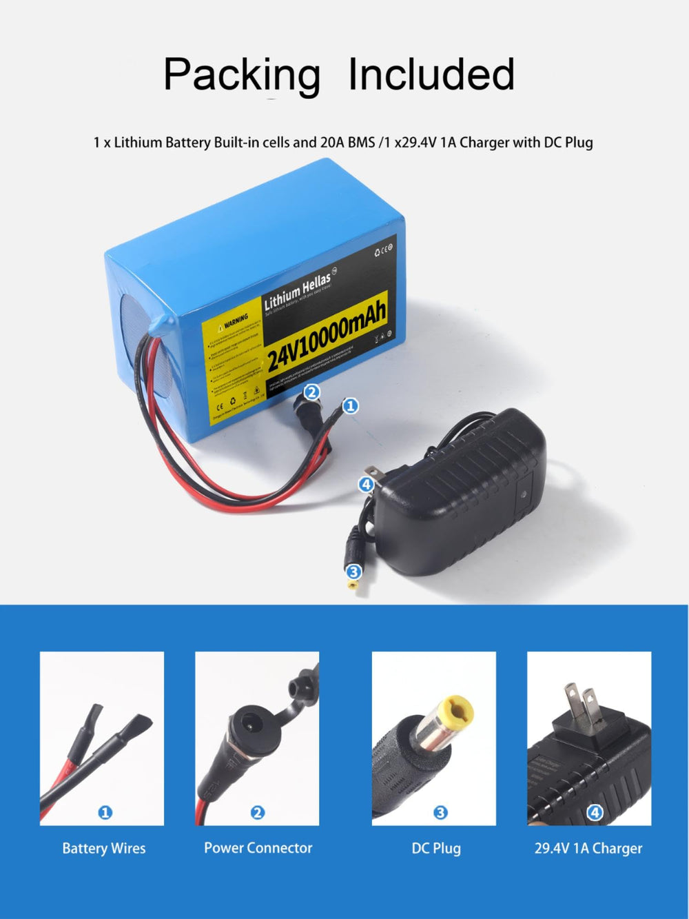 Lithium Hellas battery dimensions 6.3 by 2.36 by 3.94 inches for tight spaces