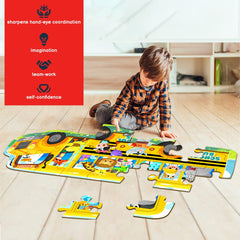 LithoConcepts colorful school bus design sparks exploration and observational play.