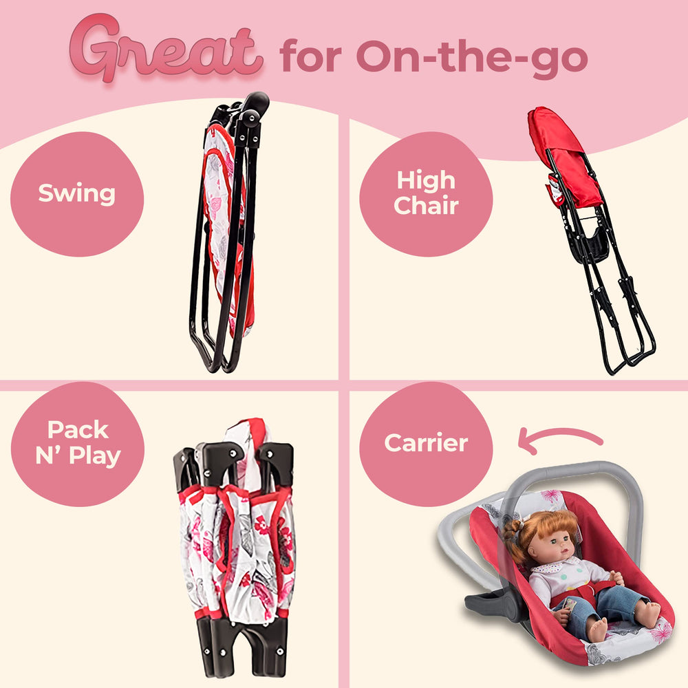 Litti Pritti baby doll carrier for easy transport of dolls.