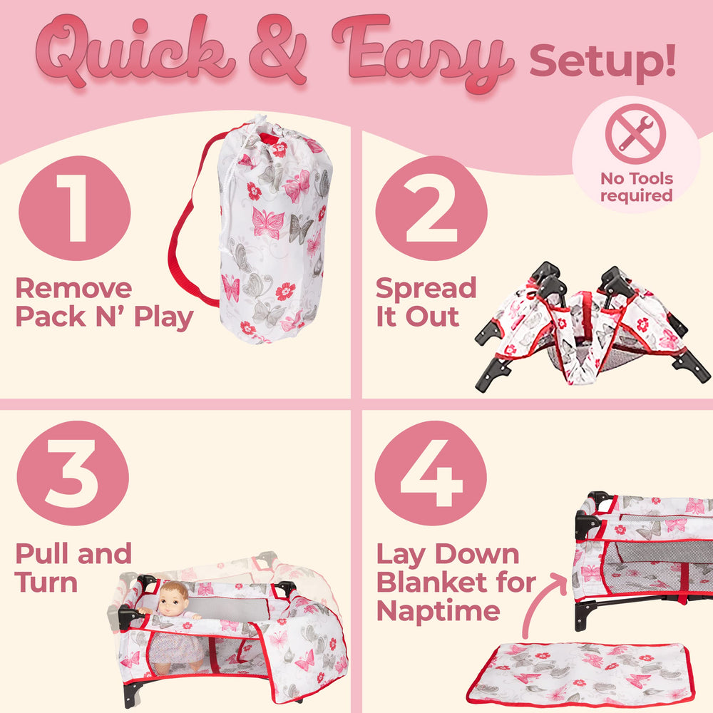 Litti Pritti foldable pieces simplify storage after play.