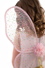 Little Adventures Shimmer Wings with center flower for princess-inspired fun.