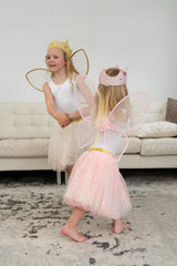 Little Adventures Shimmer Wings wire rim frame boosts sturdy, durable wear.