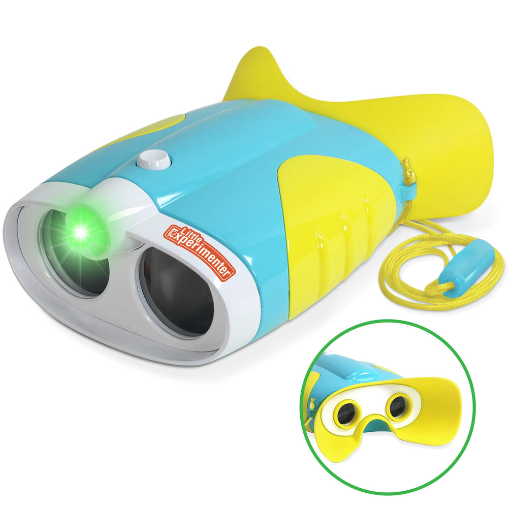 Little Experimenter face-comfort rubber cups ensure gentle eye contact during play.