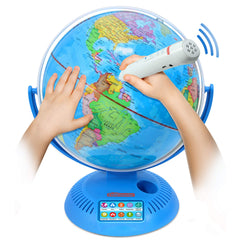 Little Experimenter 9 inch globe with pen for interactive geography learning at home