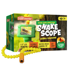 Little Experimenter Snake Scope camera peering into a branch nest with bright light.