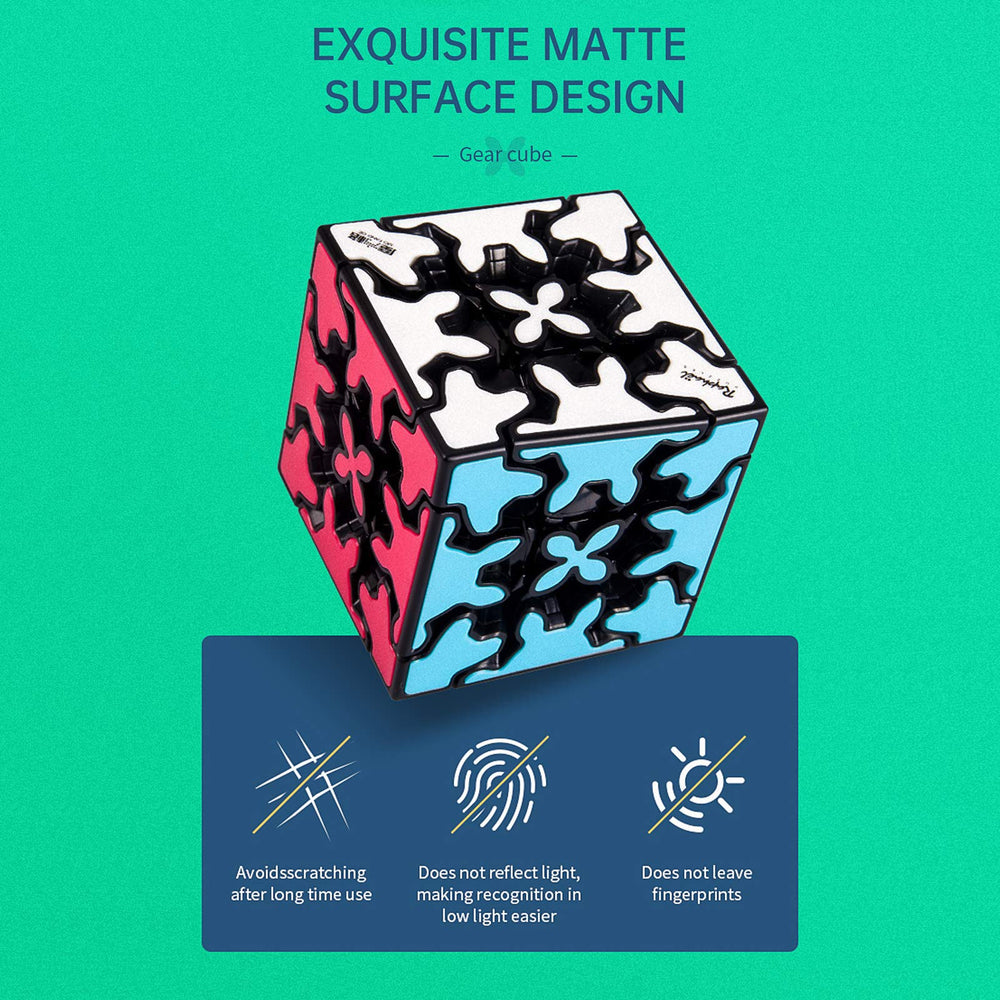 Little Golden Elephant Gear Cube 3x3 unboxing shows complete puzzle and guide.