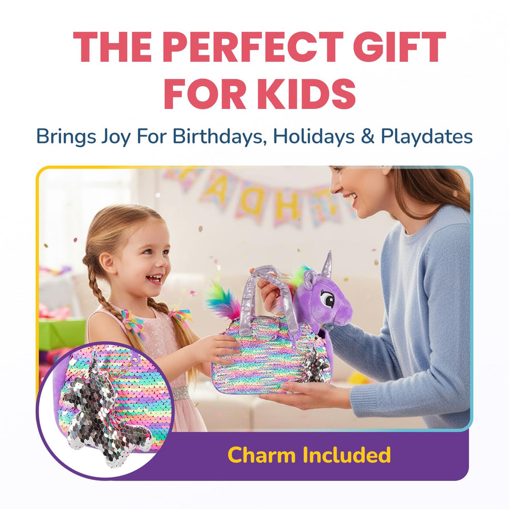 Flip-sequin bag sparkles as kids explore imaginative dress-up play.