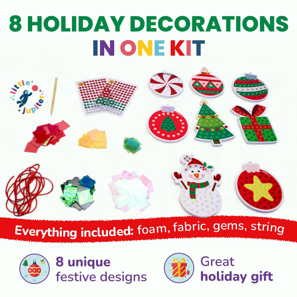 Little Jupiter DIY Gem Poke Art eight designs for seasonal decorating
