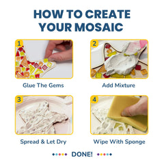 Little Jupiter mosaic kit starfish: colorful project sparks creativity and patience.