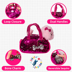 Little Jupiter dogbone charm complements the 3pc set for accessories.