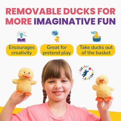 Little Jupiter gift-ready duck plush set for birthdays or Easter.