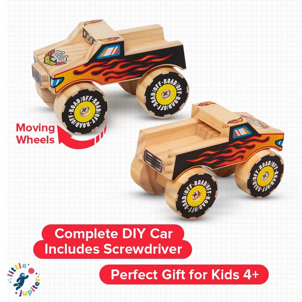 Little Jupiter Monster Truck sticker-application adds unique character and flair.