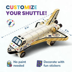 Little Jupiter Space Shuttle wheels enabling moving play