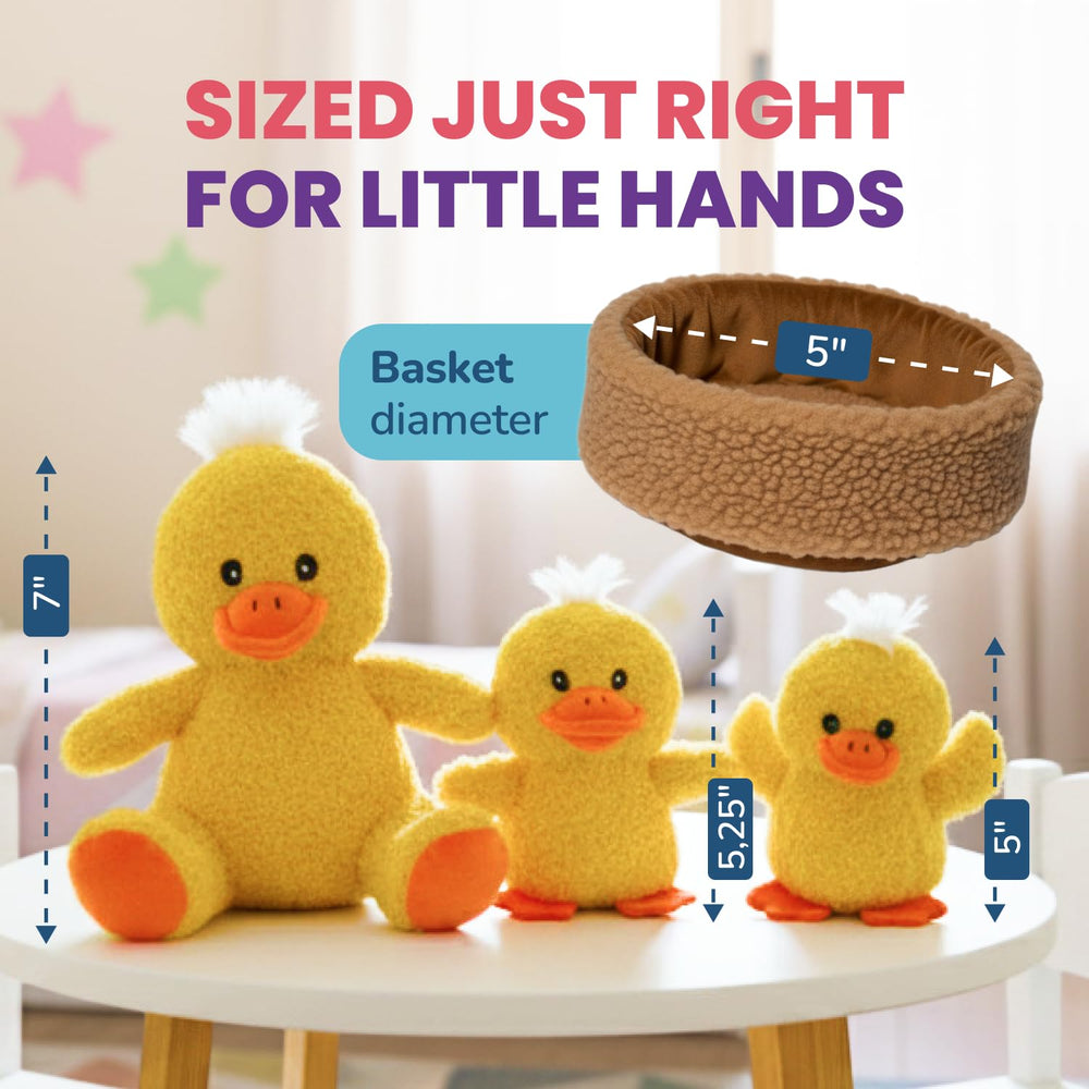 Little Jupiter travel-friendly duck plush, easy to carry on trips.