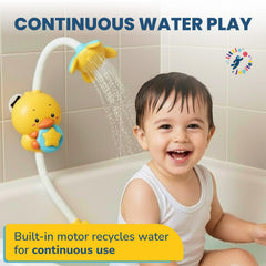 Little Jupiter yellow duck with strong suction cups for secure wall mounting.