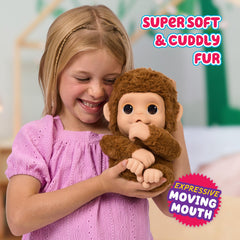 Little Live Pets Mango gripping hands let kids hang from branches.
