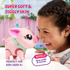 Little Live Pets Piggly pre-installed batteries mean instant playful moments.