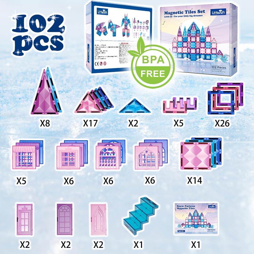 Little Pi durable magnets ensure long-lasting, kid-friendly building fun.