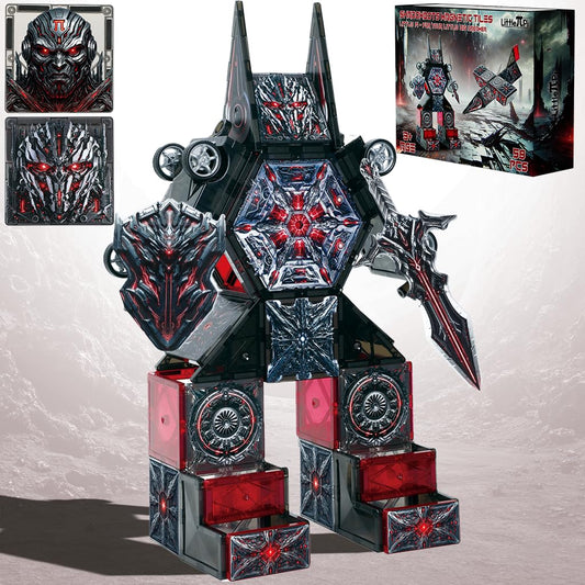 Little Pi ShadowBots 58-piece tiles set for cinematic villain builds and creative STEM play