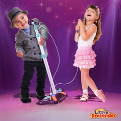 Little Pretender karaoke machine AUX port enables instant music from devices.