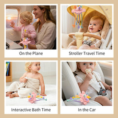 Little Rawr bath toy engages water play with easy cleanup after splashy sessions.