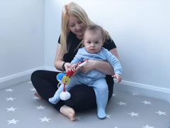 Little Sport Star baby golf club in hands, ready for safe play.