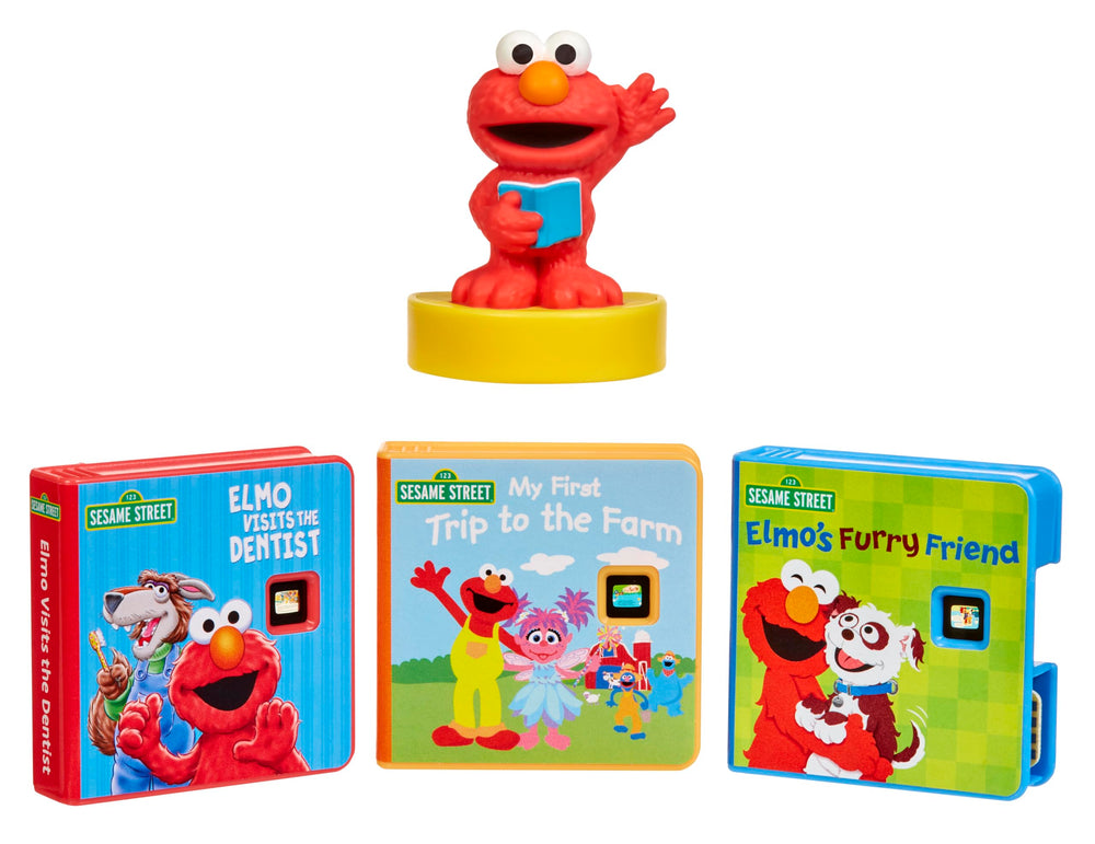 Little Tikes Story Dream Machine featuring Elmo lights up the wall for engaging storytime.