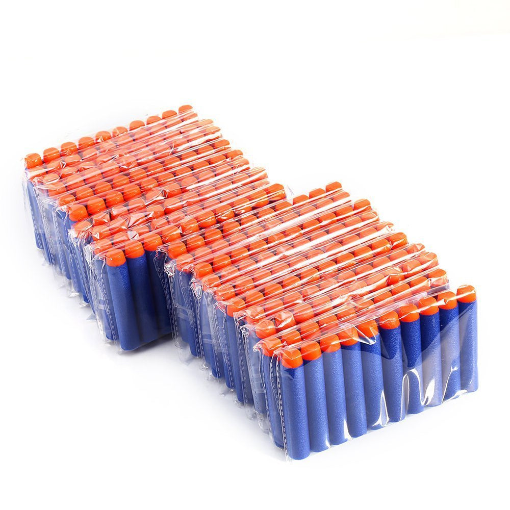 Packaging shows Blue and Orange Little Valentine darts ready for play
